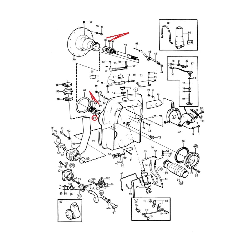 Primary Shaft Repair Kit for Volvo-Penta 4 Cylinder