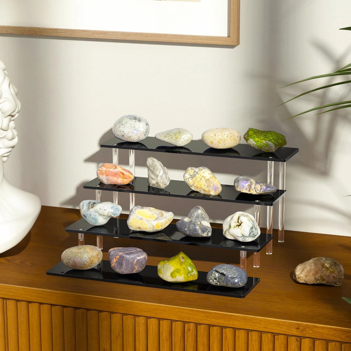 Set of 4 Acrylic Display Risers for Perfume Organizer Stand