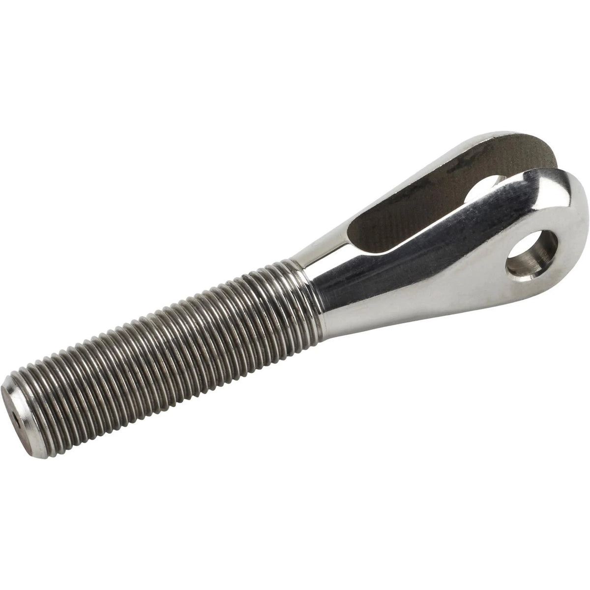 Stainless Steel Smoothie Clevis 5/8 RH NF Thread 3/8 Slot & Hole 91002046