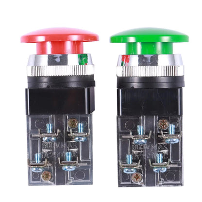 2X Momentary Green Mushroom Head Push Button Switch for Universal Use