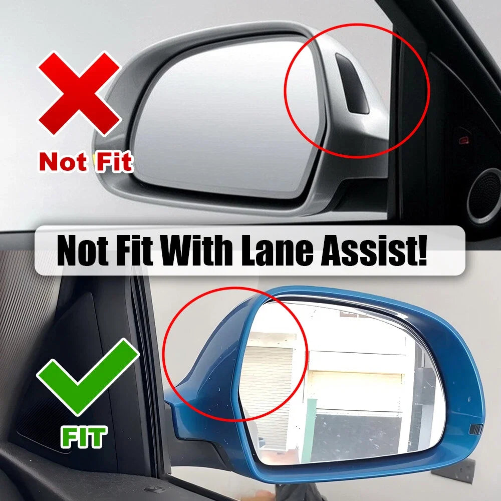Pair of Rearview Mirror Cap Covers for Audi A4 B7 (2005–2008) Carbon Look