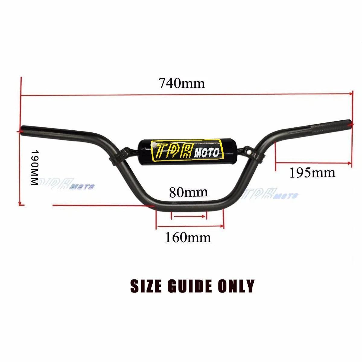 7/8" Aluminum Handlebar for XR70 CRF70 KX65 KLX110 SDG107 SSR