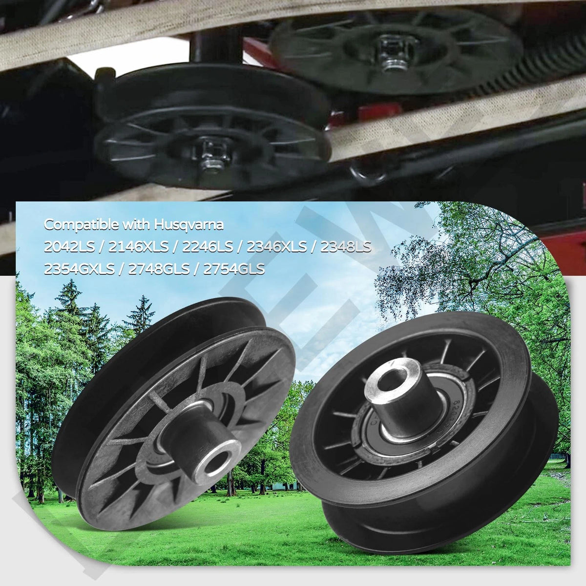 V-Groove Idler Pulley for