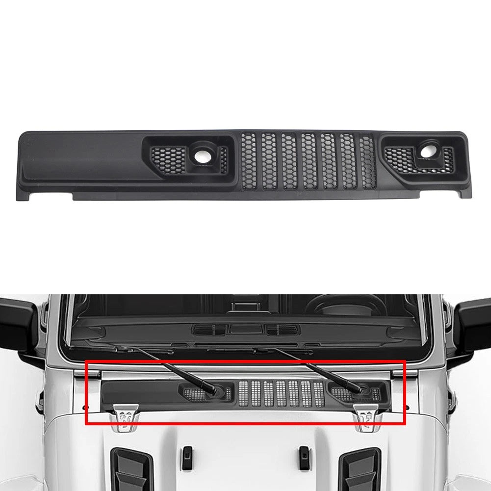 Wiper Cowl Panel Grille for Jeep Wrangler JL (2018–2024)