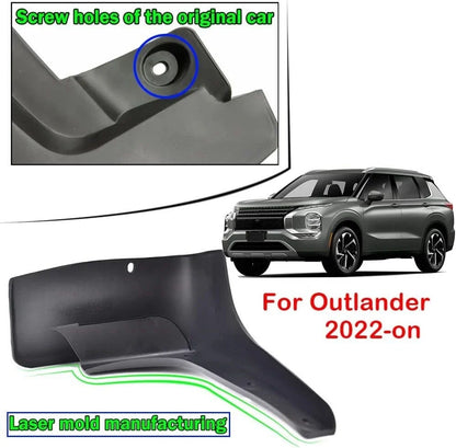 Front and Rear Mud Flaps for Mitsubishi Outlander 2.4L 2.5L (2022–2025)