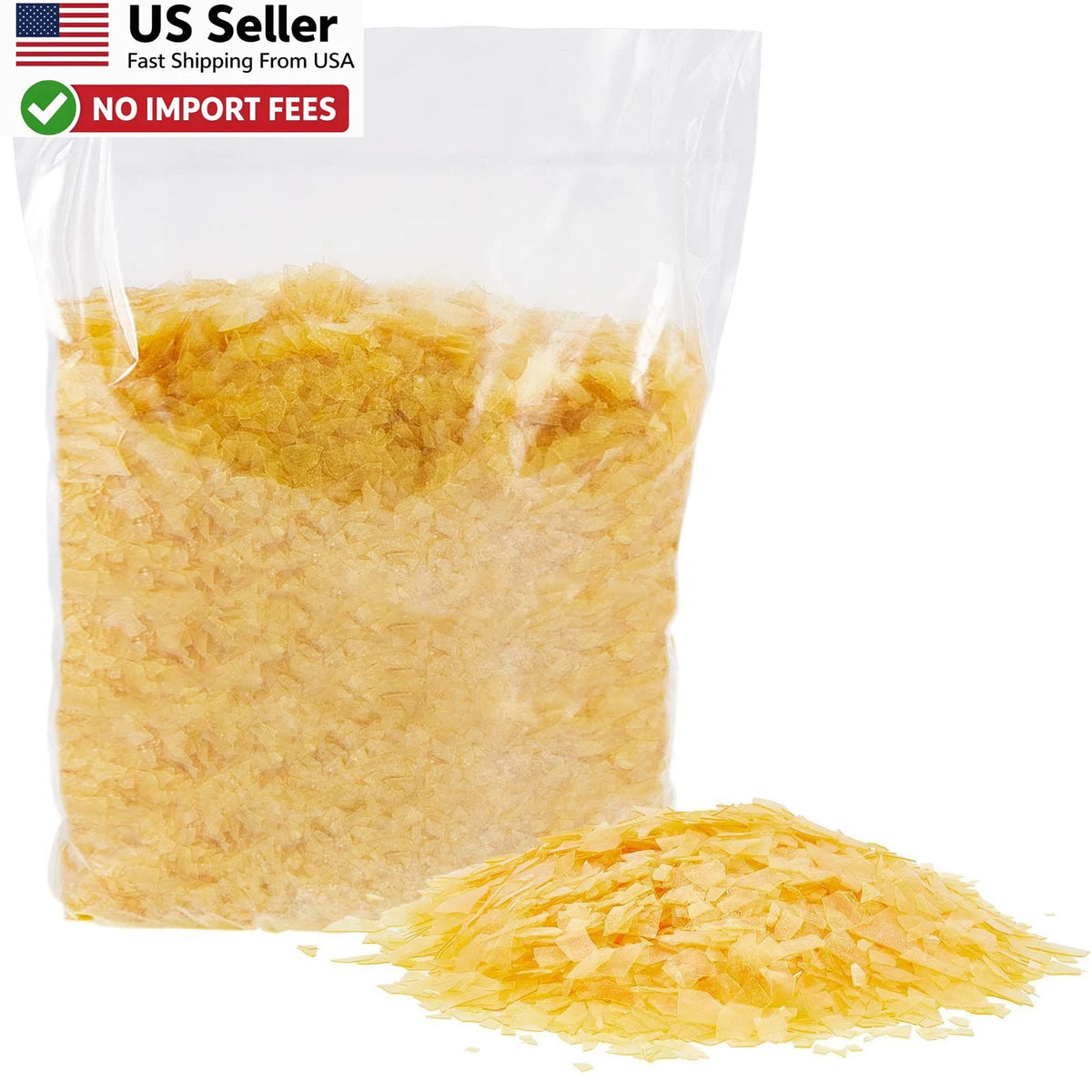 Blonde Shellac Flakes 11oz Light Color Wood Finish for Craft Projects