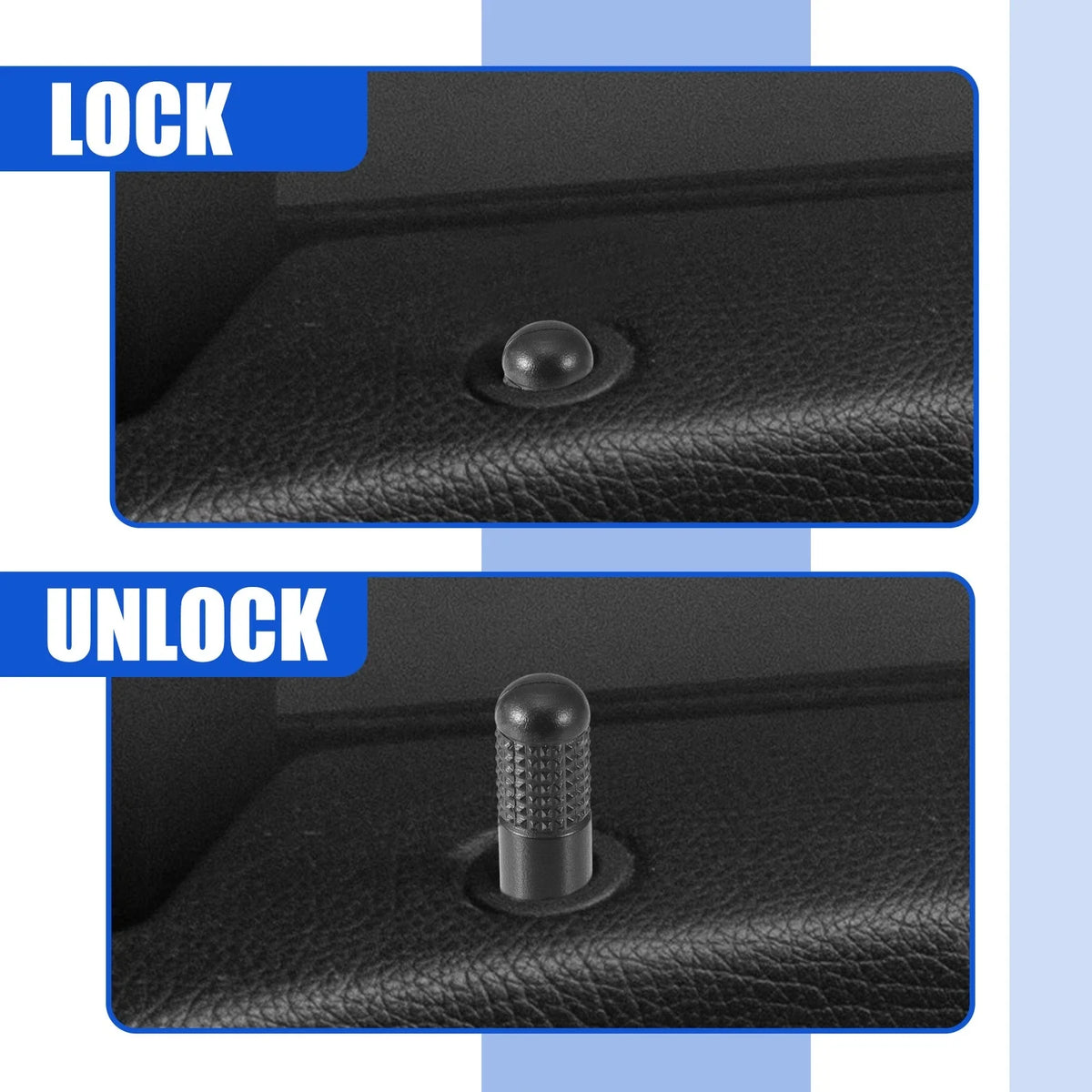 2X Door Lock Rod Knob Black No.72137-SDA-A00ZA for Honda Accord (2003–2007)