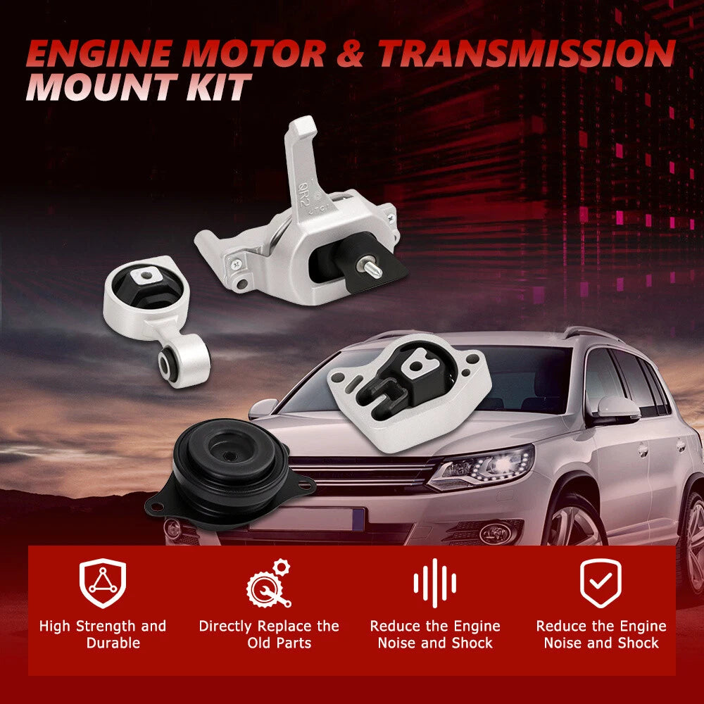 Set of 4 Engine Motor & Trans Mounts for Nissan Altima (2007–2016) QMP-I08J0100