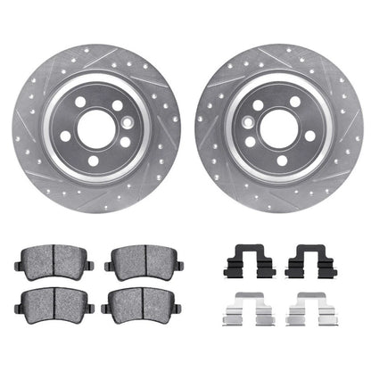 Rotor Set for Volvo S80 (2008–2016) ALX-PAU-DF-7512-27042-CLA1, Drilled & Slotted
