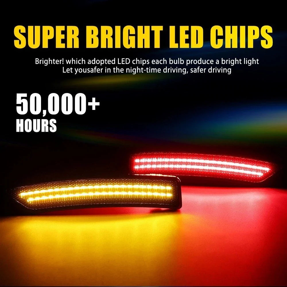 Set of 4 LED Side Marker Light Lamps for Ford Mustang S650 (2024–2025)