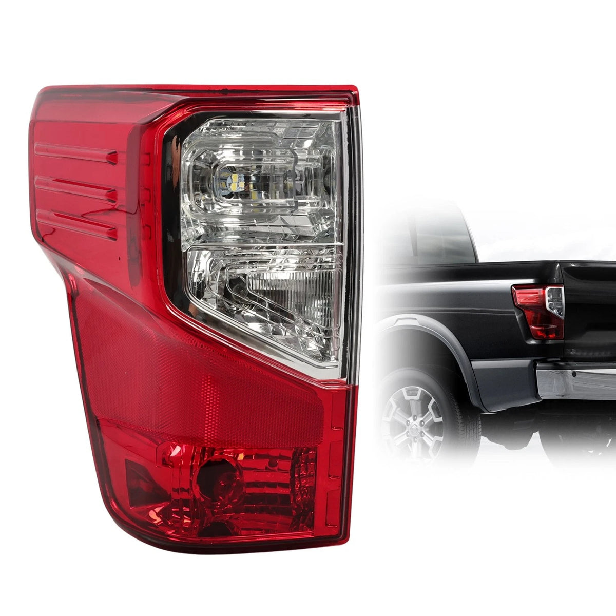 Left Driver Side Rear Tail Light Assembly for Nissan Titan XD (2016–2023)
