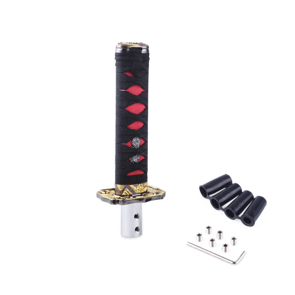 Universal Samurai Sword Gear Shift Knob Shifter Katana Metal 15cm Adapter