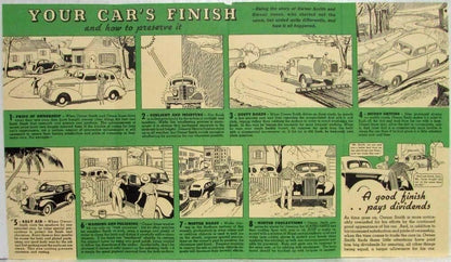 Set of 4 Automotive Finishes Sales Folder for General Motors (1936)