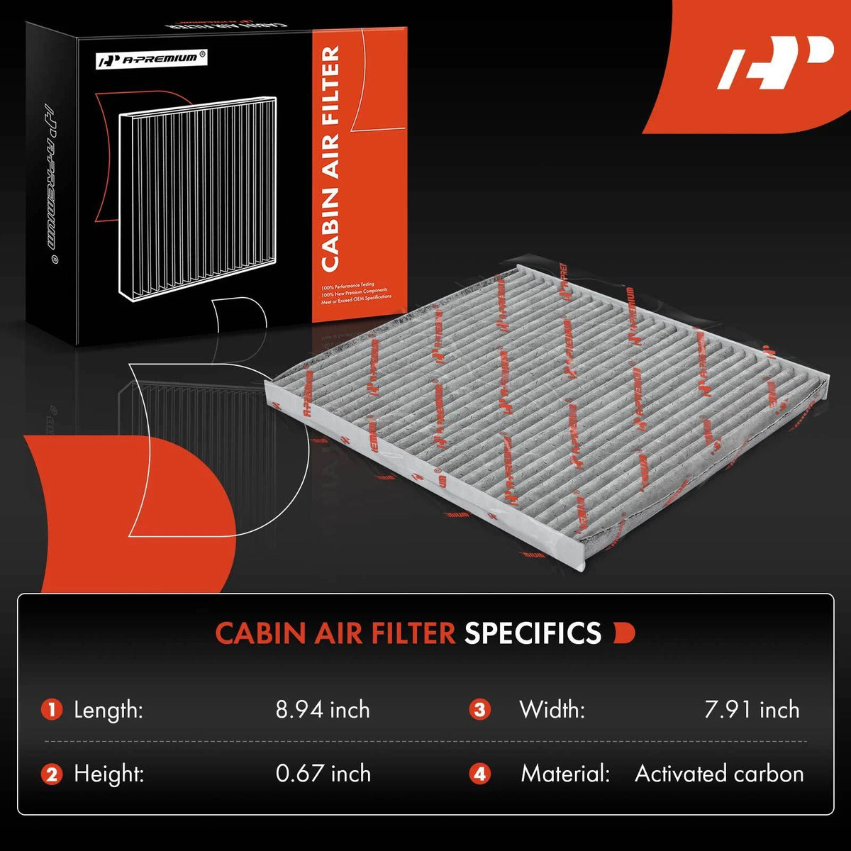 Set of 2 Engine and Cabin Air Filters for Hyundai Tucson Kia (A5187, CAF1820P)
