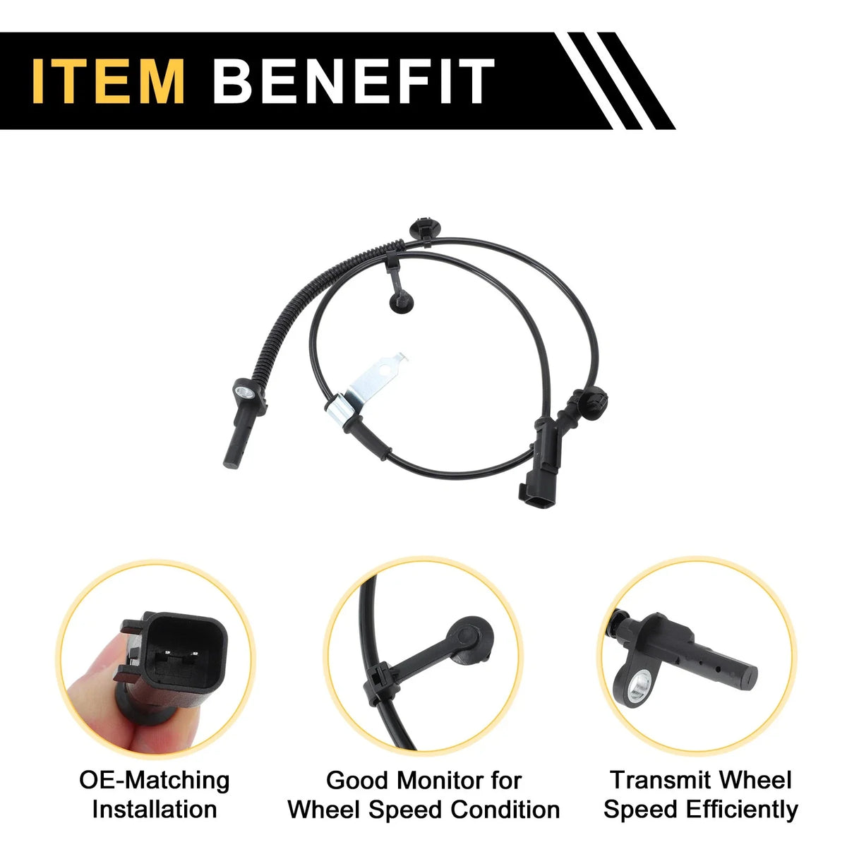 ABS Wheel Speed Sensor No.FR3Z2C204A for Ford Mustang (2015–2023)