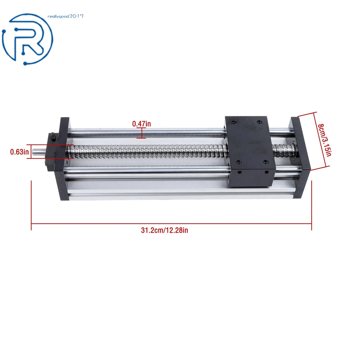 1 Pack Dual Sliding Table SFU1605 Ballscrew for Linear Motion (200mm)