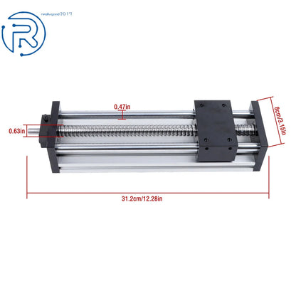 1 Pack Dual Sliding Table SFU1605 Ballscrew for Linear Motion (200mm)