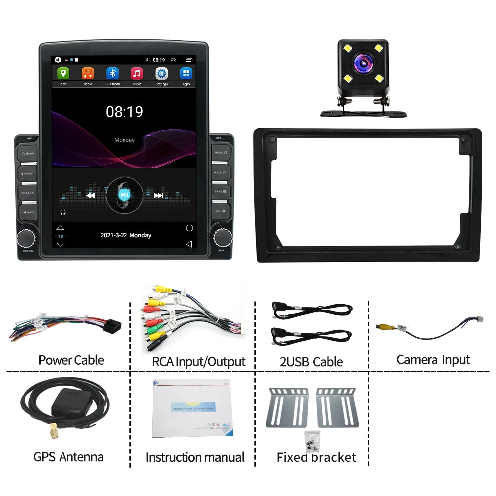 9.7" Android 13 2DIN Car Stereo for Universal Vehicles (2010–2023)