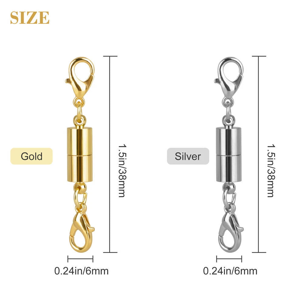 40/80PCS Magnetic Lobster Lock Clasps for Jewelry Making