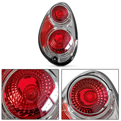 2X Chrome Tail Lights Brake Lamps for Chrysler PT Cruiser (2001–2005)