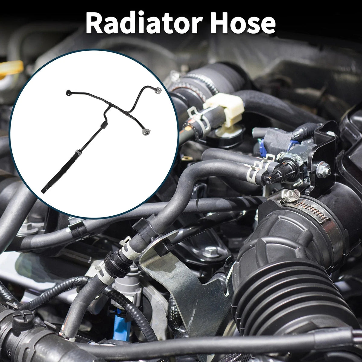 Radiator Hose for Audi A4 S4 Quattro (2008–2015) No. 8K0121081BK