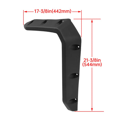 Front Fender Flares Pair for Honda Pioneer 700 (2014–2021) - Black ABS