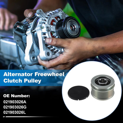 Set of 1 Alternator Freewheel Clutch Pulley for Audi A3 2.0L (2006–2008)