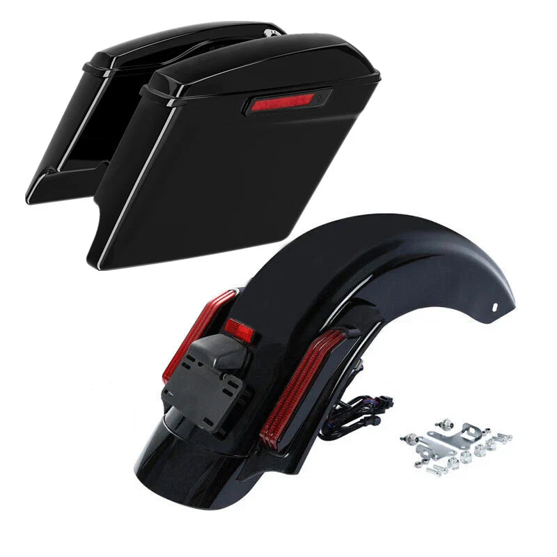5" Stretched Hard Saddlebag Rear Fender for Harley Street Road Glide (2014–2023)