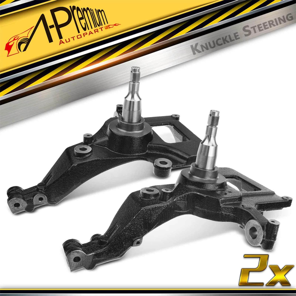 Pair Front Steering Knuckle for Ford Ranger (2001–2009) 6698-210, 698-211, 1L5Z3105BA, 5L5Z3105AA