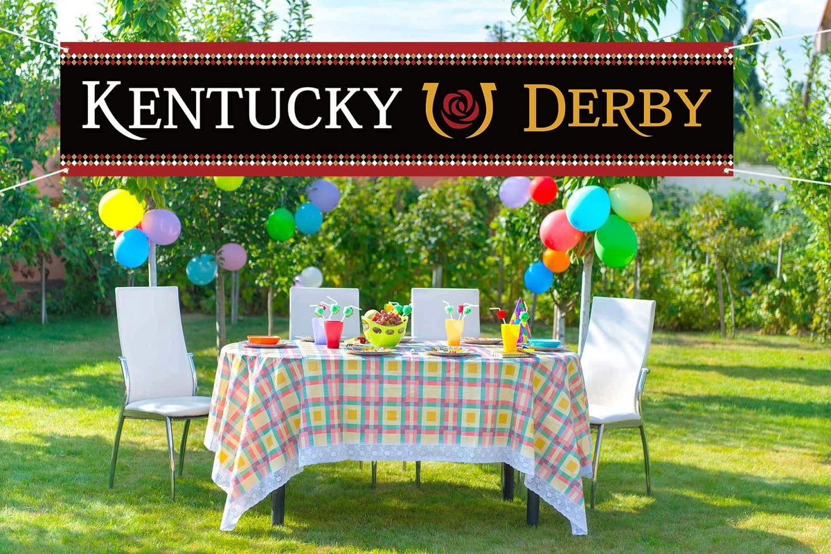 Kentucky Fence Banner for Churchill Downs Horse Racing Party