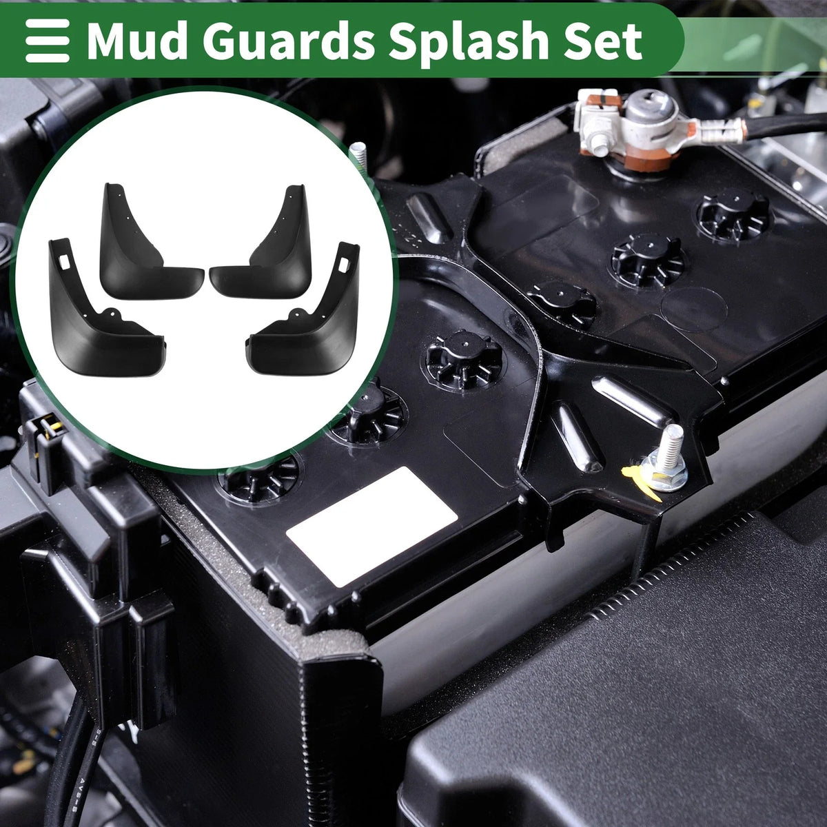 Mud Flaps Splash Guards for Ford Focus Hatchback (2009–2011) W/ Mounts