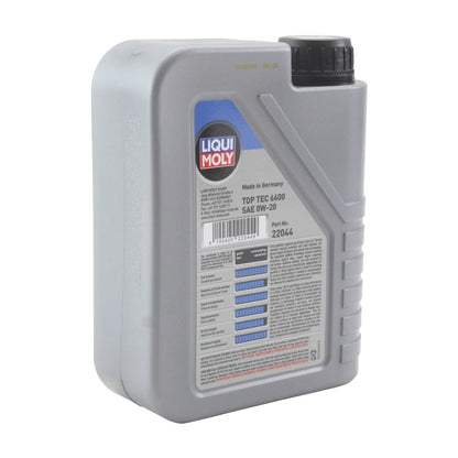 Set of 2 Liqui Moly Top Tec 6600 0W-20 Engine Motor Oil (2L)