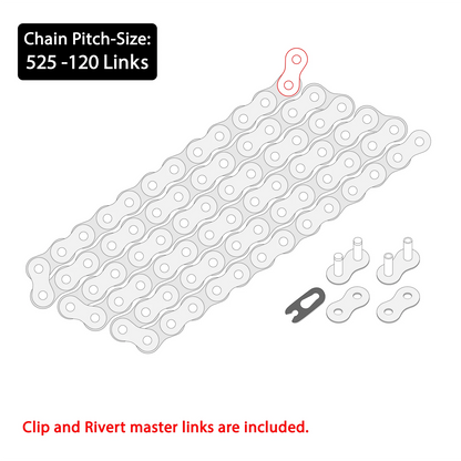 Celox Green Drive Chain & Sprockets Kit for Honda CB500 (1994–2003) EG1521FS205XO
