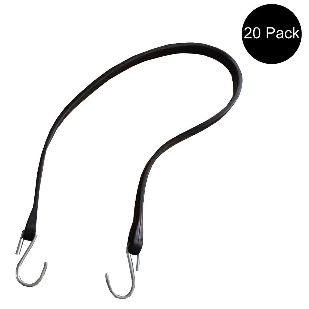 Set of 20 Rubber Tie Down Straps for Truck Trailer (31" Inch)