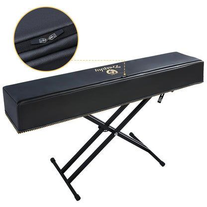 Piano Keyboard Dust Cover with Music Stand Opening (Zipper Design)