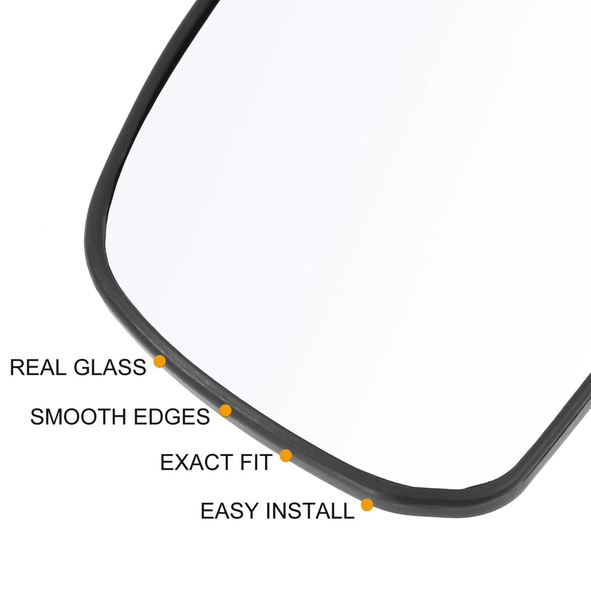 Right Side Heated Mirror Glass with Backing Plate for Nissan Tiida (2007–2012)