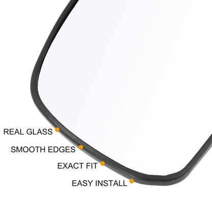 Right Side Heated Mirror Glass with Backing Plate for Nissan Tiida (2007–2012)