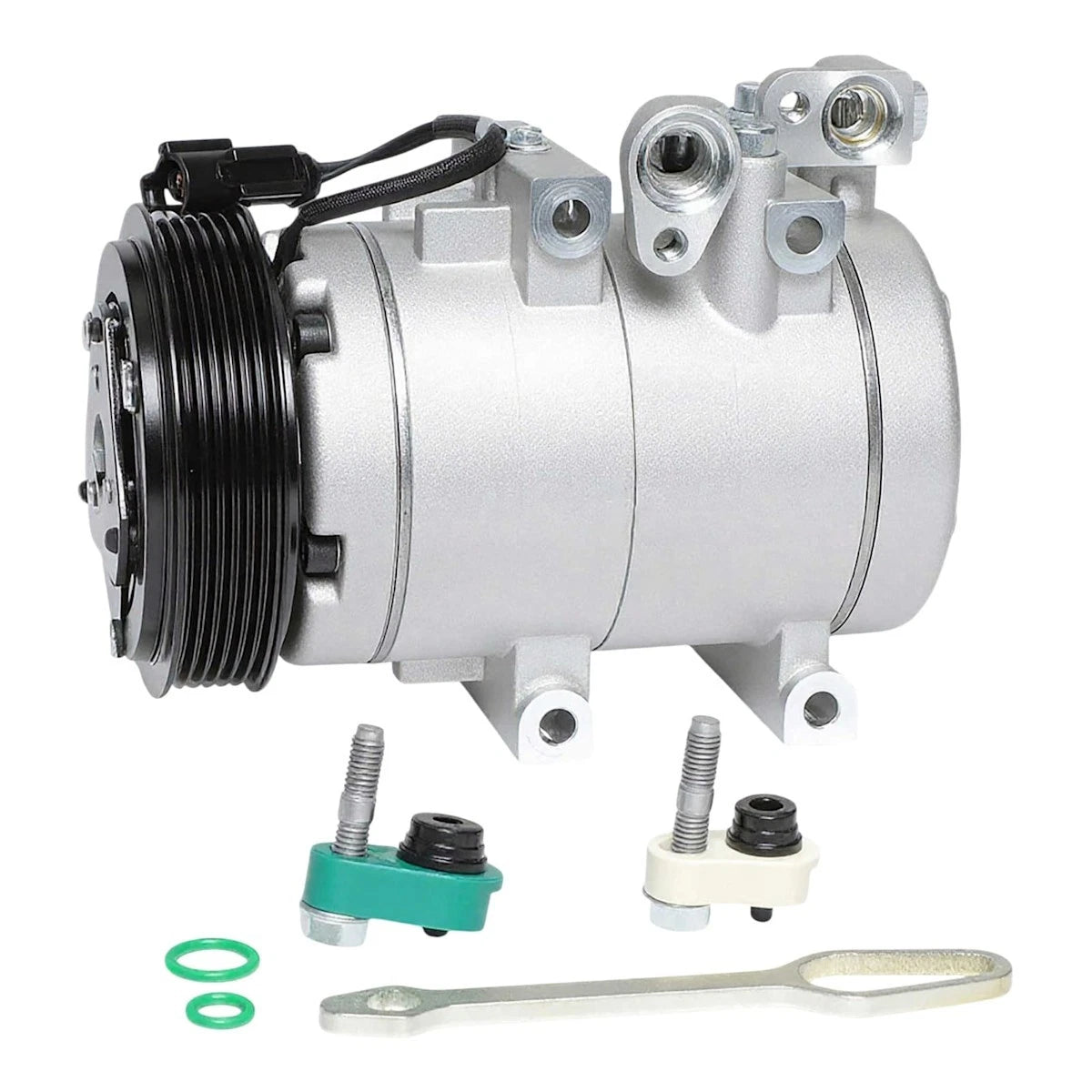 A/C Compressor with Clutch for Ford Escape Mercury Mariner Mazda Tribute (2005–2007) 18016384, 68144, 5L8Z19V703DA, 6L8419D629DB