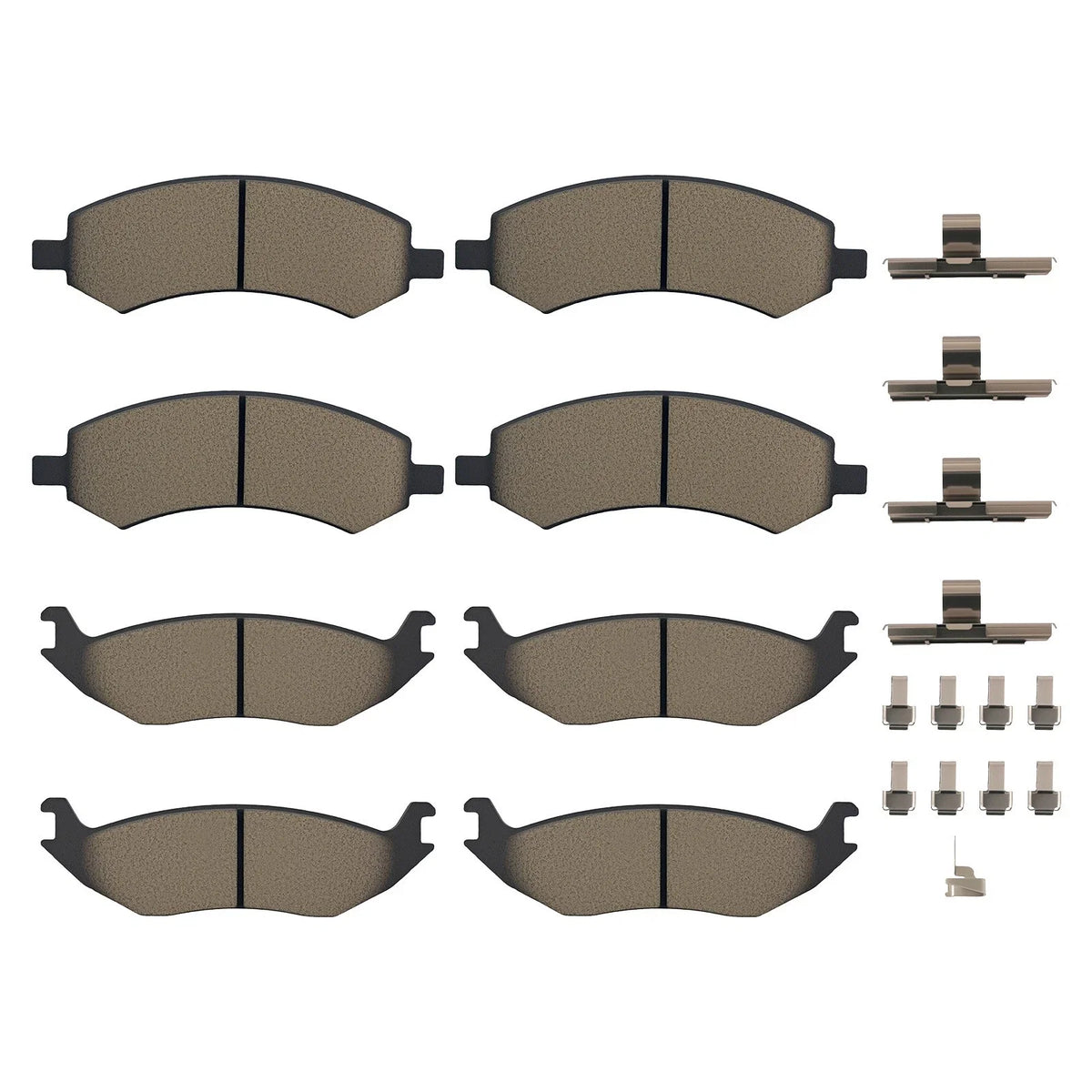 Front & Rear Ceramic Brake Pads Kit for Dodge Durango (2007–2009) P-1084 P-967