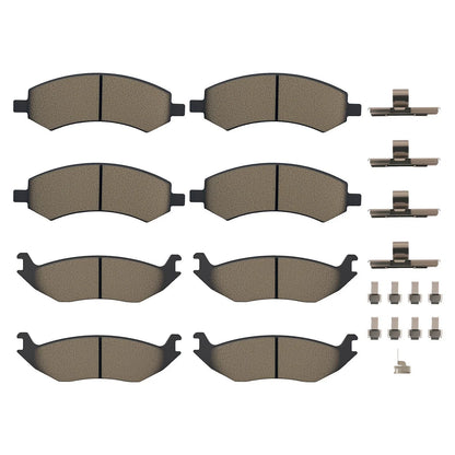 Front & Rear Ceramic Brake Pads Kit for Dodge Durango (2007–2009) P-1084 P-967