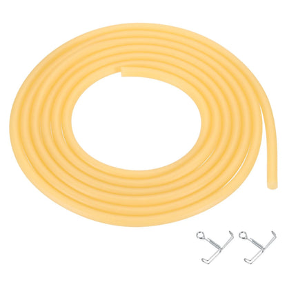 10 ft Natural Latex Rubber Tubing 3/16" (5mm) ID x 8mm OD - Yellow
