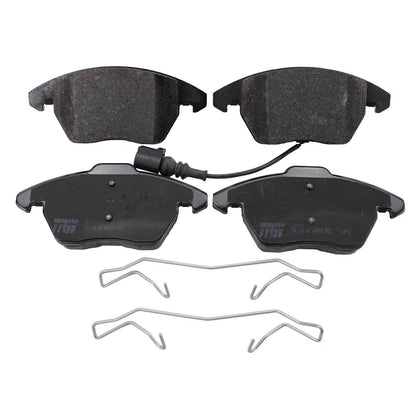 DuraGo Front Rotors & TRW Pro Low-Metallic Brake Pad Kit for Audi A3 TT Quattro Eos GTI (2006–2013)