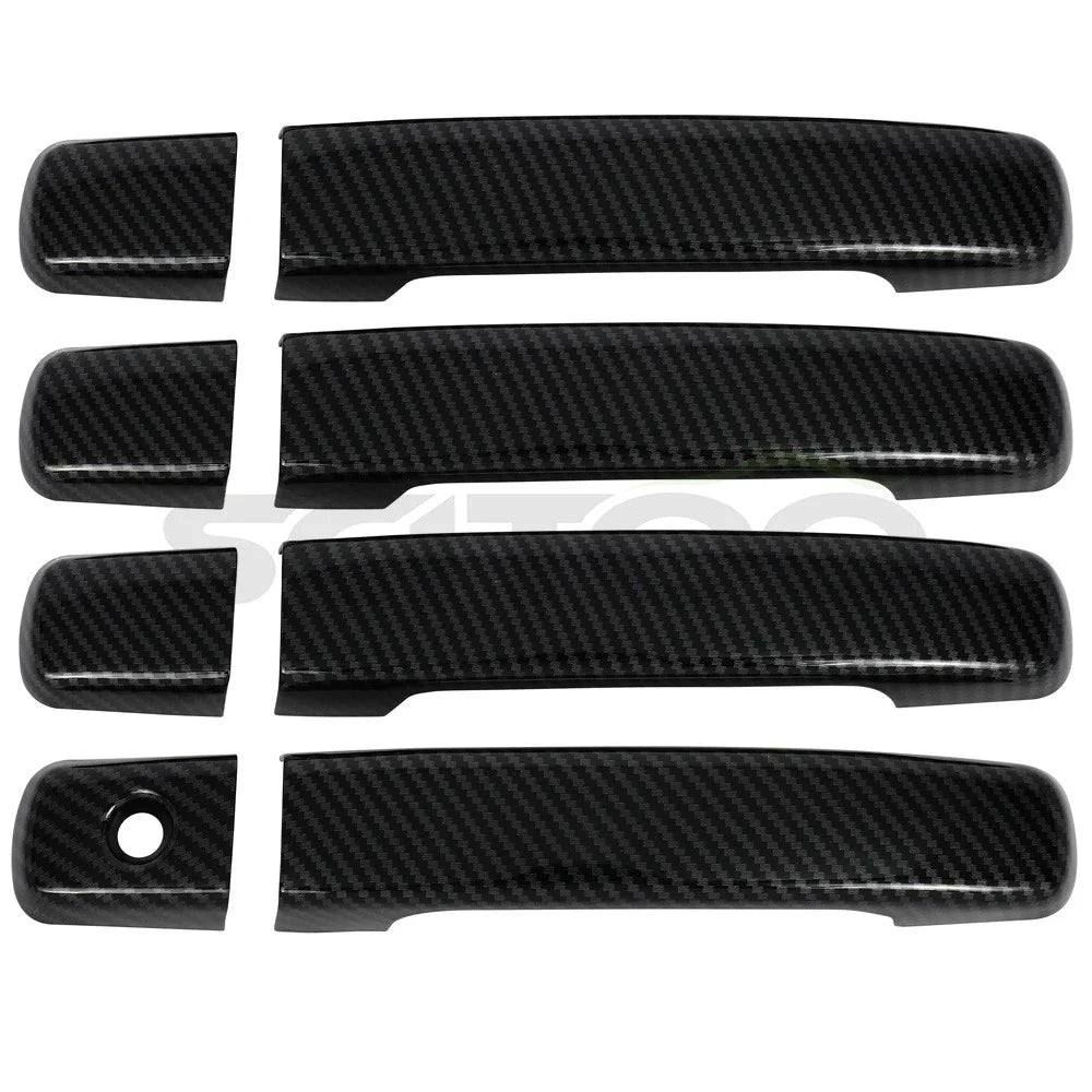 Set of 4 Door Handle Covers for Nissan Altima (2007–2013) Carbon Fiber