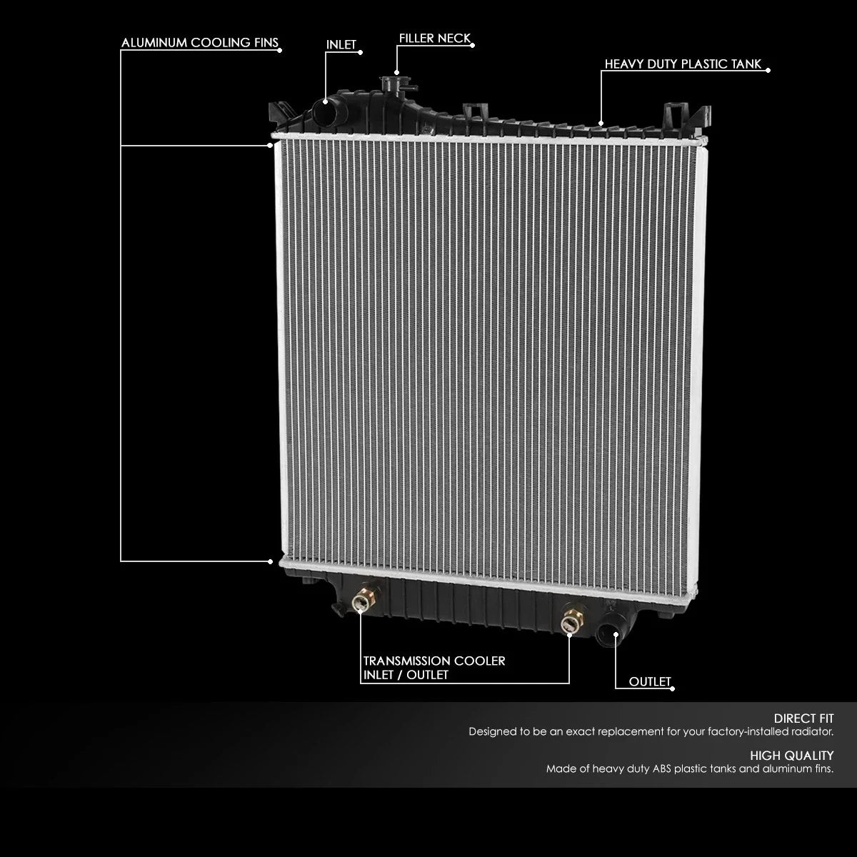Aluminum Cooling Radiator for Ford Explorer Sport Trac (2006–2007) 2816