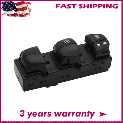 Driver Power Window Control Switch for Nissan Rogue (2014–2018) 25401-3TA5A, 25401-6CA0A, 25401-3SH1A, 25401-6LA0A