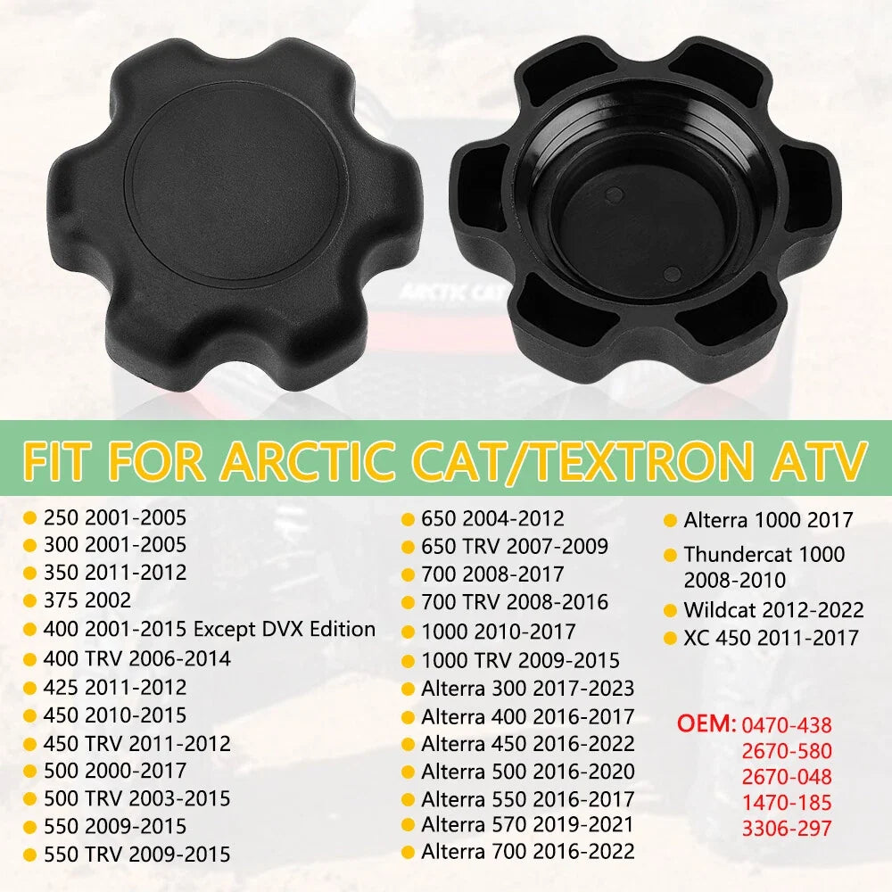 Gas Cap for Arctic Cat 250 300 400 450 500 700 1000 (2000–2023) #0470-438