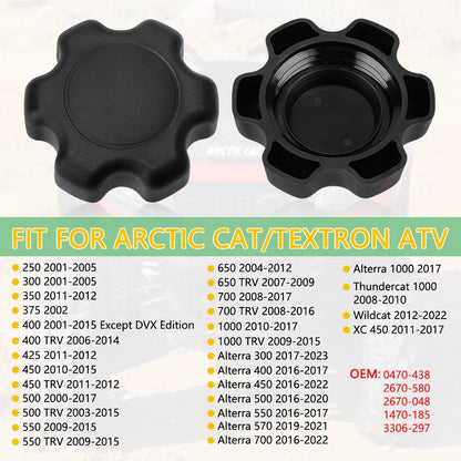 Gas Cap for Arctic Cat 250 300 400 450 500 700 1000 (2000–2023) #0470-438