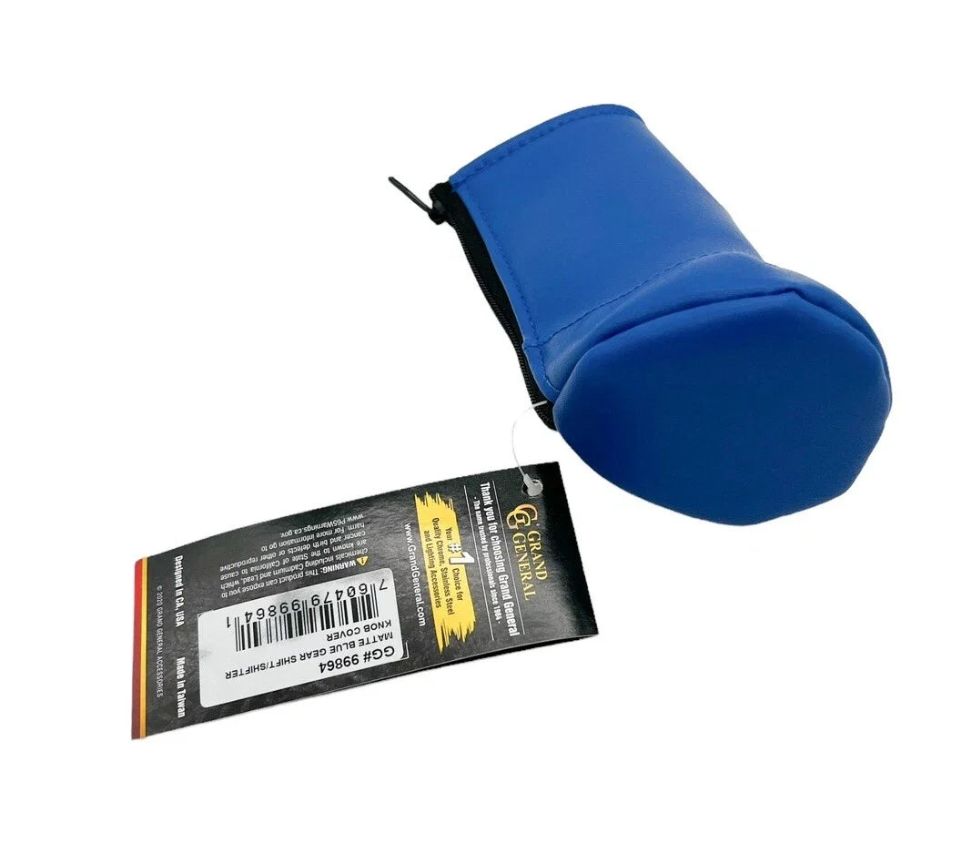 Gear Shift Knob Cover Solid Matte Blue for Freightliner Cascadia (2018–2024)