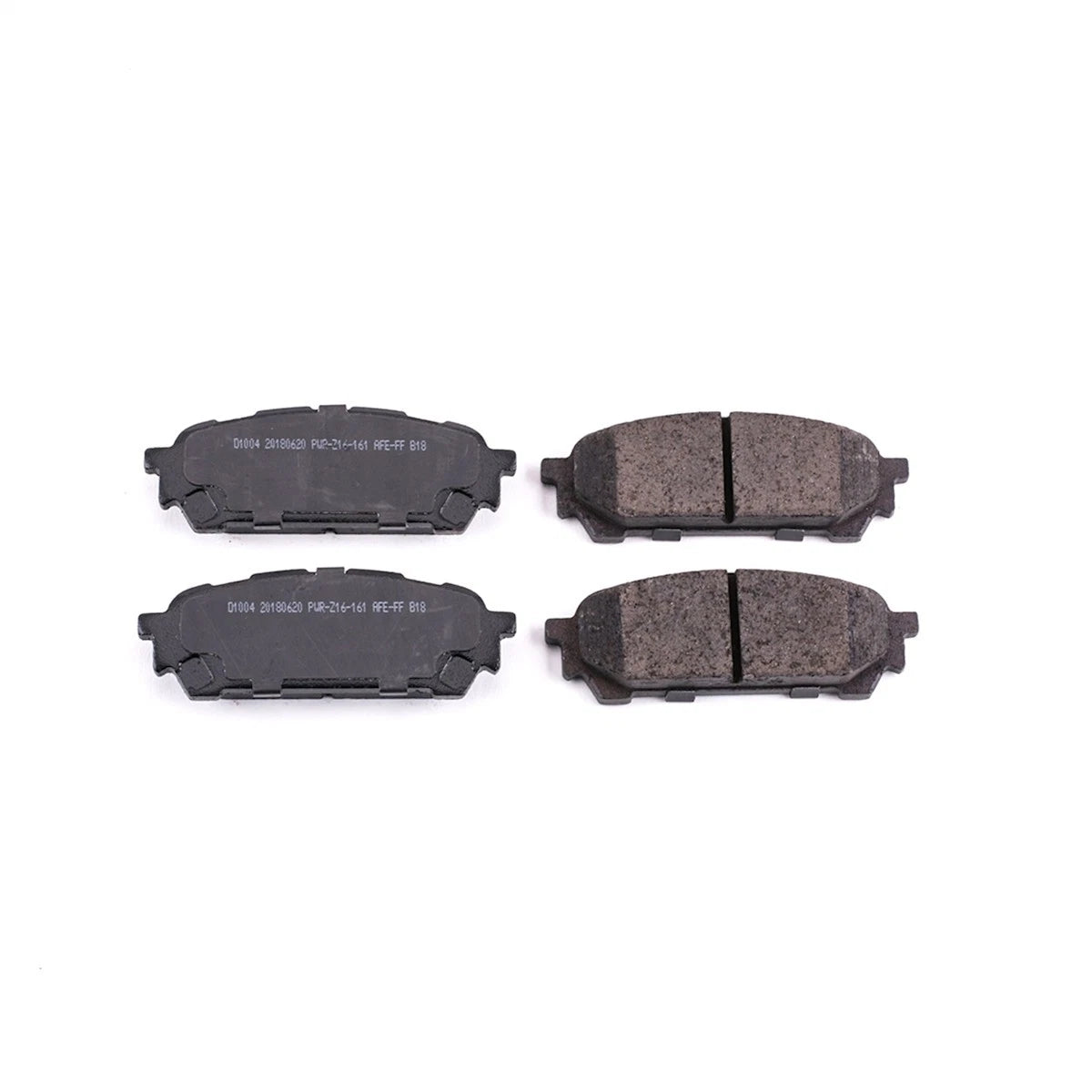 2X Powerstop Brake Pad Set Rear for Subaru Forester Impreza (2003–2008) 16-1004, SSCP1004, EHT1004H