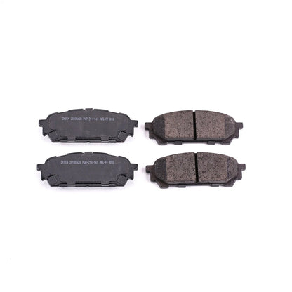 2X Powerstop Brake Pad Set Rear for Subaru Forester Impreza (2003–2008) 16-1004, SSCP1004, EHT1004H